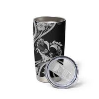 New Zealand Valentine Tumbler Cup Aroha Gray Piwakawaka LT05 - Polynesian Pride