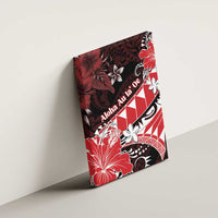 Hawaii Valentine Day Canvas Wall Art Polynesian Hibiscus Art Style Red LT05 - Polynesian Pride