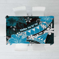 Hawaii Valentine Day Tablecloth Polynesian Hibiscus Art Style Turquoise LT05 Turquoise - Polynesian Pride