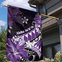 Hawaii Valentine Day Garden Flag Polynesian Hibiscus Art Style Purple LT05 - Polynesian Pride
