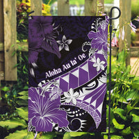 Hawaii Valentine Day Garden Flag Polynesian Hibiscus Art Style Purple LT05 Garden Flag Purple - Polynesian Pride