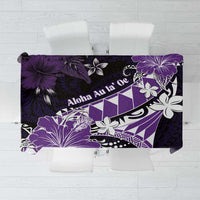 Hawaii Valentine Day Tablecloth Polynesian Hibiscus Art Style Purple LT05 Purple - Polynesian Pride