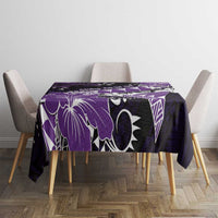 Hawaii Valentine Day Tablecloth Polynesian Hibiscus Art Style Purple LT05 - Polynesian Pride