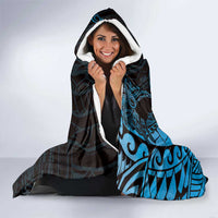 Alofa Samoa Valentine Blue Hooded Blanket Love Is The Greatest Thing