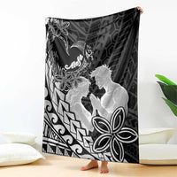Alofa Samoa Valentine Black Blanket Love Is The Greatest Thing