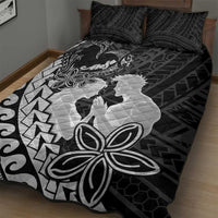Alofa Samoa Valentine Black Quilt Bed Set Love Is The Greatest Thing