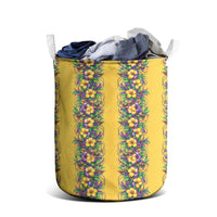 Aloha Hawaii Mardi Gras Laundry Basket Gold Style LT05 - Polynesian Pride