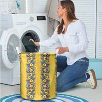 Aloha Hawaii Mardi Gras Laundry Basket Gold Style LT05 - Polynesian Pride