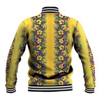 Aloha Hawaii Mardi Gras Baseball Jacket Gold Style LT05 - Polynesian Pride