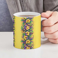 Aloha Hawaii Mardi Gras Ceramic Mug Gold Style LT05 - Polynesian Pride