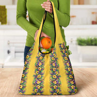 Aloha Hawaii Mardi Gras Grocery Bag Gold Style LT05 - Polynesian Pride