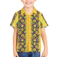Aloha Hawaii Mardi Gras Hawaiian Shirt Gold Style LT05 - Polynesian Pride