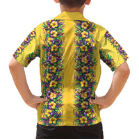 Aloha Hawaii Mardi Gras Hawaiian Shirt Gold Style LT05 - Polynesian Pride