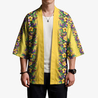 Aloha Hawaii Mardi Gras Kimono Gold Style LT05 - Polynesian Pride