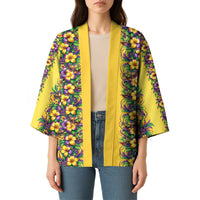 Aloha Hawaii Mardi Gras Kimono Gold Style LT05 - Polynesian Pride