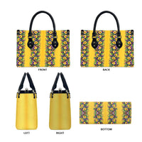 Aloha Hawaii Mardi Gras Leather Bag Gold Style LT05 - Polynesian Pride