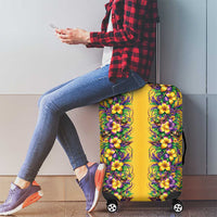Aloha Hawaii Mardi Gras Luggage Cover Gold Style LT05 - Polynesian Pride