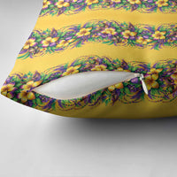 Aloha Hawaii Mardi Gras Pillow Cover Gold Style LT05 - Polynesian Pride