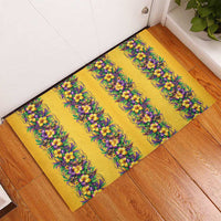 Aloha Hawaii Mardi Gras Rubber Doormat Gold Style LT05 - Polynesian Pride