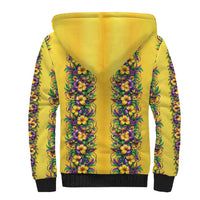 Aloha Hawaii Mardi Gras Sherpa Hoodie Gold Style LT05 - Polynesian Pride