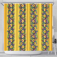 Aloha Hawaii Mardi Gras Shower Curtain Gold Style LT05 - Polynesian Pride