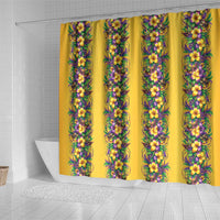 Aloha Hawaii Mardi Gras Shower Curtain Gold Style LT05 - Polynesian Pride