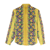 Aloha Hawaii Mardi Gras Women Casual Shirt Gold Style LT05 - Polynesian Pride