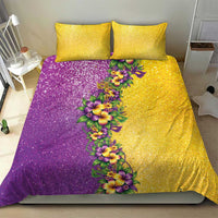 Hawaii Mardi Gras Bedding Set Plumeria Lei Beads Glitter Style LT05 - Polynesian Pride