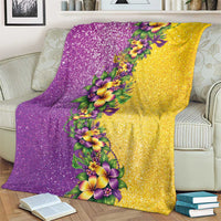 Hawaii Mardi Gras Blanket Plumeria Lei Beads Glitter Style LT05 - Polynesian Pride