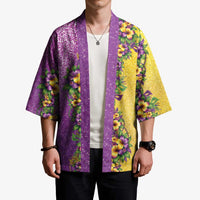 Hawaii Mardi Gras Kimono Plumeria Lei Beads Glitter Style LT05 - Polynesian Pride