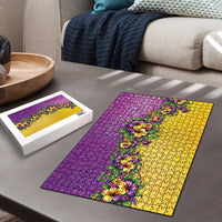 Hawaii Mardi Gras Puzzle Plumeria Lei Beads Glitter Style LT05 - Polynesian Pride