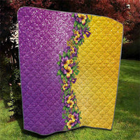 Hawaii Mardi Gras Quilt Plumeria Lei Beads Glitter Style LT05 - Polynesian Pride