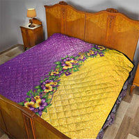 Hawaii Mardi Gras Quilt Plumeria Lei Beads Glitter Style LT05 - Polynesian Pride