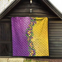 Hawaii Mardi Gras Quilt Plumeria Lei Beads Glitter Style LT05 - Polynesian Pride