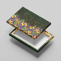 Hawaii Mardi Gras Canvas Wall Art Tropical Flowers Glitter Style LT05 - Polynesian Pride