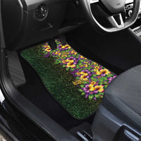Hawaii Mardi Gras Car Mats Tropical Flowers Glitter Style LT05 - Polynesian Pride