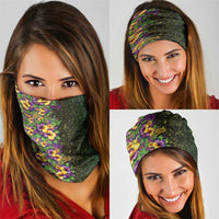 Hawaii Mardi Gras Neck Gaiter Tropical Flowers Glitter Style LT05 - Polynesian Pride