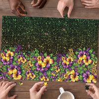 Hawaii Mardi Gras Puzzle Tropical Flowers Glitter Style LT05 - Polynesian Pride