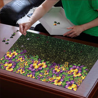 Hawaii Mardi Gras Puzzle Tropical Flowers Glitter Style LT05 - Polynesian Pride