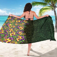 Hawaii Mardi Gras Sarong Tropical Flowers Glitter Style LT05 - Polynesian Pride