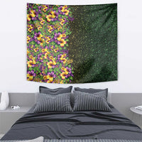 Hawaii Mardi Gras Tapestry Tropical Flowers Glitter Style LT05 - Polynesian Pride