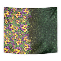 Hawaii Mardi Gras Tapestry Tropical Flowers Glitter Style LT05 - Polynesian Pride
