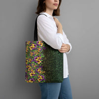 Hawaii Mardi Gras Tote Bag Tropical Flowers Glitter Style LT05 - Polynesian Pride