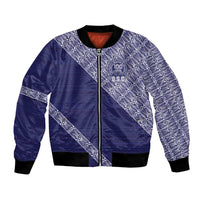 Tonga Queen Salote College Bomber Jacket 100 Years Anniversary Navy Color LT05 Unisex Navy - Polynesian Pride