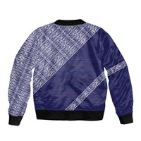 Tonga Queen Salote College Bomber Jacket 100 Years Anniversary Navy Color LT05 - Polynesian Pride