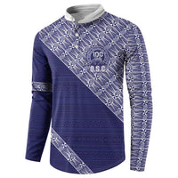 Tonga Queen Salote College Button Sweatshirt 100 Years Anniversary Navy Color LT05 - Polynesian Pride
