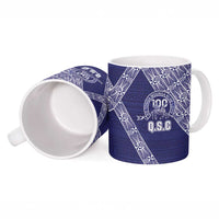 Tonga Queen Salote College Ceramic Mug 100 Years Anniversary Navy Color LT05 - Polynesian Pride