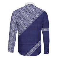 Tonga Queen Salote College Family Matching Puletasi and Hawaiian Shirt 100 Years Anniversary Navy Color
