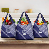 Tonga Queen Salote College Grocery Bag 100 Years Anniversary Navy Color LT05 3-pack One Size Navy - Polynesian Pride