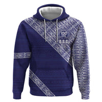 Tonga Queen Salote College Hoodie 100 Years Anniversary Navy Color LT05 Pullover Hoodie Navy - Polynesian Pride